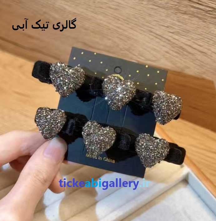 کلیپس موی انبری / وارداتی/ مخمل مشکی (قیمت هر عدد)