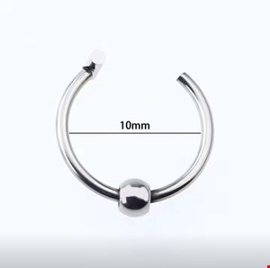 پریسینگ لب رنگ: نقره ای