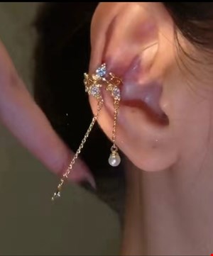 ایرکاف (قلاب گوش - گوشواره - ایر کراف ) رنگ:طلایی